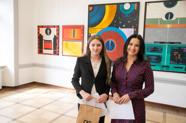 Laureaci podczas wręczania nagród