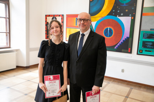 Laureaci podczas wręczania nagród