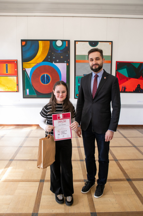 Laureaci podczas wręczania nagród