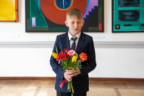 Laureaci podczas występu 