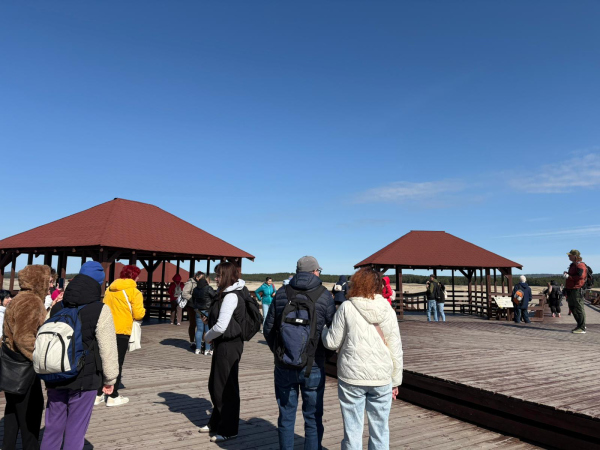 Uczestnicy projektu na Pustyni Błędowskiej