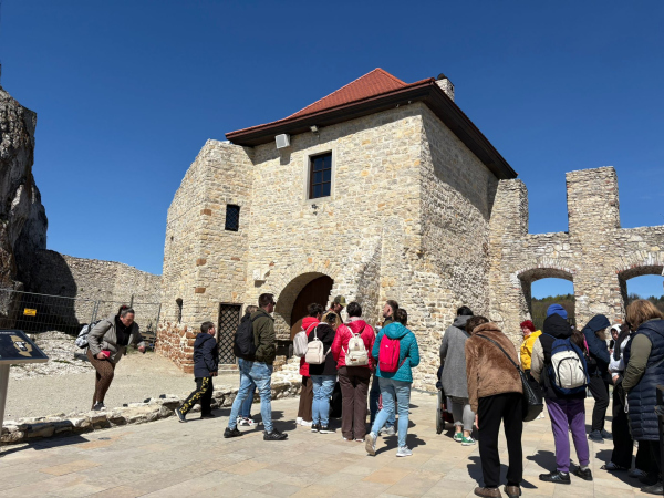 Uczestnicy projektu na Zamku Rabsztyn 