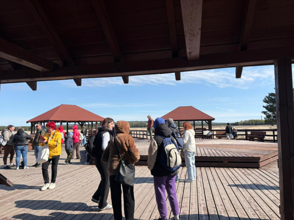 Uczestnicy projektu na Pustyni Błędowskiej